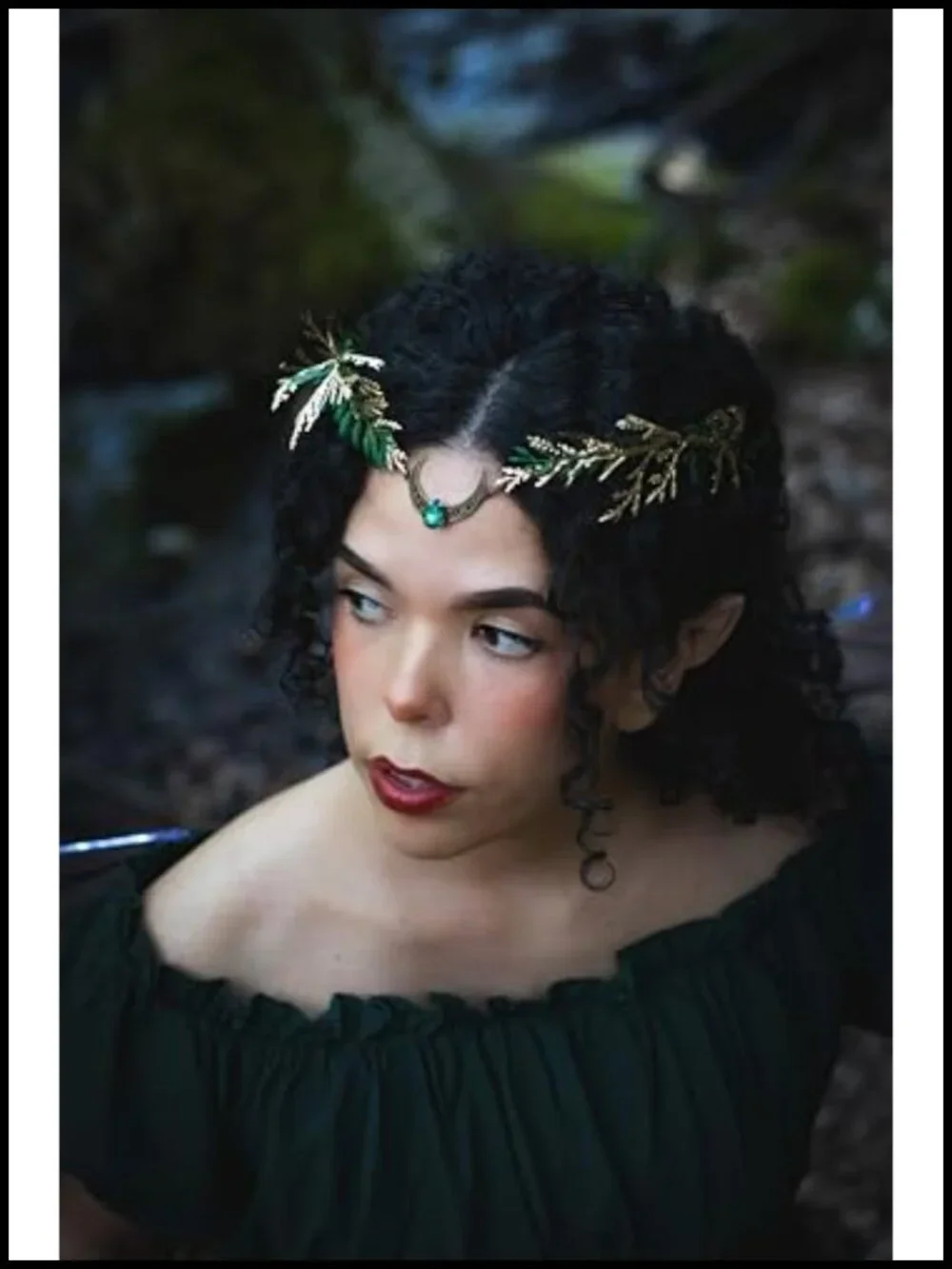 Fairy Flower Crown for Renaissance Festival, Woodland Headband, Elf Princess